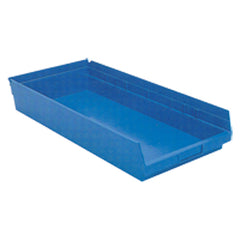 11 1/8″ × 23 5/8″ × 4″ - Blue Economy Shelf Bin - Makers Industrial Supply