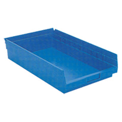 11 1/8″ × 17 7/8″ × 4″ - Blue Economy Shelf Bin - Makers Industrial Supply