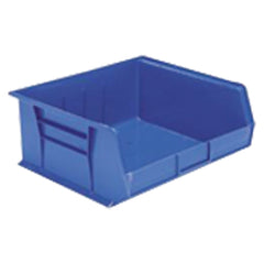 11″ × 10 7/8″ × 5″ - Blue Hanging or Stackable Bin - Makers Industrial Supply