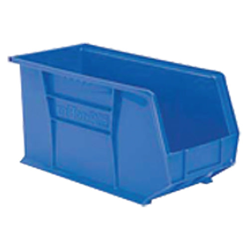 8 1/4″ × 18″ × 9″ - Blue Hanging or Stackable Bin - Makers Industrial Supply