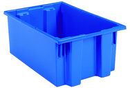 19-1/2 x 15-1/2 x 10'' - Blue Nest-Stack-Tote Box - Makers Industrial Supply