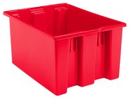 23-1/2 x 19-1/2 x 13'' - Red Nest-Stack-Tote Box - Makers Industrial Supply