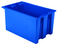 23-1/2 x 15-1/2 x 12'' - Blue Nest-Stack-Tote Box - Makers Industrial Supply