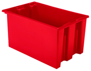 23-1/2 x 15-1/2 x 12'' - Red Nest-Stack-Tote Box - Makers Industrial Supply