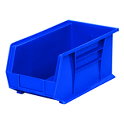 8 1/4″ × 14 3/4″ × 7″ - Blue Hanging or Stackable Bin - Makers Industrial Supply