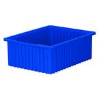 20-1/8 x 14-7/8 x 7-7/16'' - Blue Akro-Grid Stackable Containers - Makers Industrial Supply