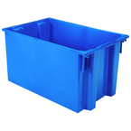 29-1/2 x 19-1/2 x 15'' - Blue Nest-Stack-Tote Box - Makers Industrial Supply