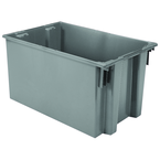 29-1/2 x 19-1/2 x 15'' - Gray Nest-Stack-Tote Box - Makers Industrial Supply