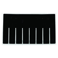 6-Pack - Black - Short Bin Dividers for use with Akro-Grid Container 33-166 - Makers Industrial Supply