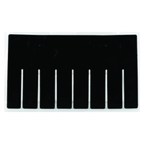 6-Pack - Black - Long Bin Dividers for use with Akro-Grid Container 33-166 - Makers Industrial Supply