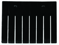 Black 6-Pack Long Bin Dividers for use with Akro-Grid Container 33-168 - Makers Industrial Supply