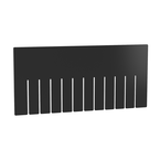 Black 6-Pack Short Bin Dividers for use with Akro-Grid Container 33-228 - Makers Industrial Supply