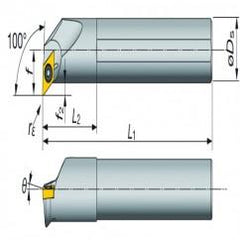 A16-SDXXL2-D20 Indexable Coolant Thru Boring Bar - Makers Industrial Supply