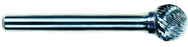 1/4 EdgeHog Spherical Carbide Bur SD-1L6 Standard Alt Diamond (Double) 6" Shk Lgth - Makers Industrial Supply