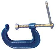 Forged Deep Throat C-Clamp - 4-3/8'' Throat Depth, 8'' Max. Opening - Makers Industrial Supply