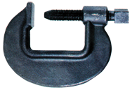 Heavy Duty Forged Deep Throat C-Clamp - 2-7/8'' Throat Depth, 5-3/8'' Max. Opening - Makers Industrial Supply