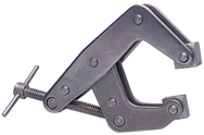 T-Handle Stainless Steel Clamp - 1-1/4'' Throat Depth, 3'' Max. Opening - Makers Industrial Supply