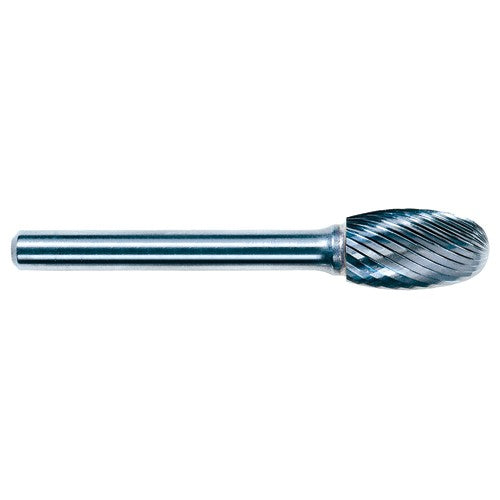 3mm EdgeHog Elliptical Miniature Carbide Bur SE-41L76M-D 76mm OAL Std Alt Diamond (Double) - Makers Industrial Supply