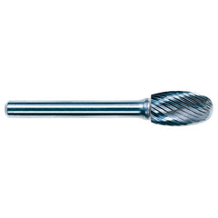 3mm EdgeHog Elliptical Miniature Carbide Bur SE-41M-D Std Alt Diamond (Double) - Makers Industrial Supply