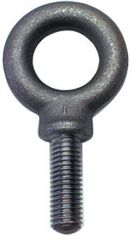 Shoulder Plain Eye Bolt - 1-3/4-5 Thread, 2-7/8'' Eye Dia. - Makers Industrial Supply