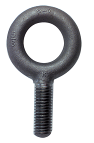 No Shoulder Plain Eye Bolt - 1-1/8-7 Thread, 2'' Eye Dia. - Makers Industrial Supply