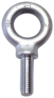 304 Stainless Eye Bolt - 1-8 Thread, 1-13/16'' Eye Dia. - Makers Industrial Supply