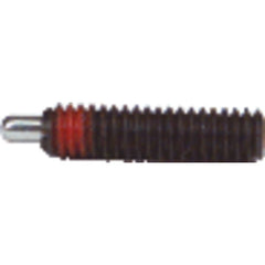 End Force Spring Plunger - 1 lbs Initial End Force, 4 lbs Final End Force (1/4″–20 Thread) - Makers Industrial Supply