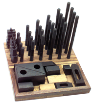Machinist Clamping Set - #NS625SS; 1/2-13 Stud Size; 1/2 T-Slot Size - Makers Industrial Supply