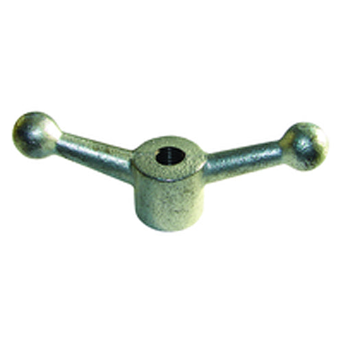 Cast Iron Ball Handles - Blank Hole, 4 3/4″ Width, 2 1/4″ Overall Height, 1 3/8″ Hub Height - Makers Industrial Supply