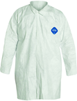 Tyvek® White Two Pocket Lab Coat - Large (case of 30) - Makers Industrial Supply