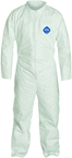 Tyvek® White Collared Zip Up Coveralls - Large (case of 25) - Makers Industrial Supply