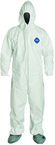 Tyvek® White Zip Up Coveralls w/ Attached Hood & Boots - 5XL (case of 25) - Makers Industrial Supply