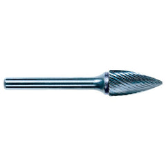 6.4mm EdgeHog Tree Shape Pointed End Miniature Carbide Bur SG-51M-F Fine - Makers Industrial Supply