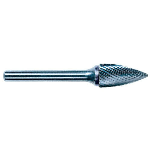 1/8 EdgeHog Tree Shape Pointed End Miniature Carbide Bur SG-43 Fine - Makers Industrial Supply