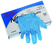 4 Mil Blue Powder Free Nitrile Gloves - Size Large (case of 10 boxes of 100 gloves) - Makers Industrial Supply
