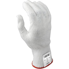 Cut resistant 10-gauge seamless knit HPPE w/Stainless Steel white ambidextrous ANSI CUT LEVEL 4/M - Makers Industrial Supply