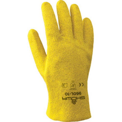 General purpose PVC fully coated yellow seam-free liner slip-on/extra large - Makers Industrial Supply