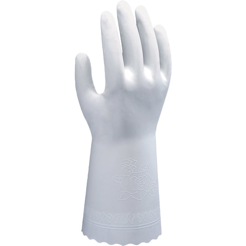 Clean packed PVC unsupported 12 mil embossed grip white extra large - Makers Industrial Supply