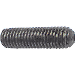 M5-0.80 × 8 mm - Black Finish Heat Treated Alloy Steel - Socket Set Screws - Cup Point - Makers Industrial Supply