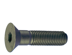 5/16-24 x 1/2 - Black Finish Heat Treated Alloy Steel - Cap Screws - Flat Head - Makers Industrial Supply