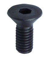 3/8-16 x 2 - Black Finish Heat Treated Alloy Steel - Cap Screws - Flat Head - Makers Industrial Supply