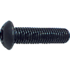 ‎#8-32 × 3/8″ - Black Finish Heat Treated Alloy Steel - Cap Screws - Button Head - Makers Industrial Supply