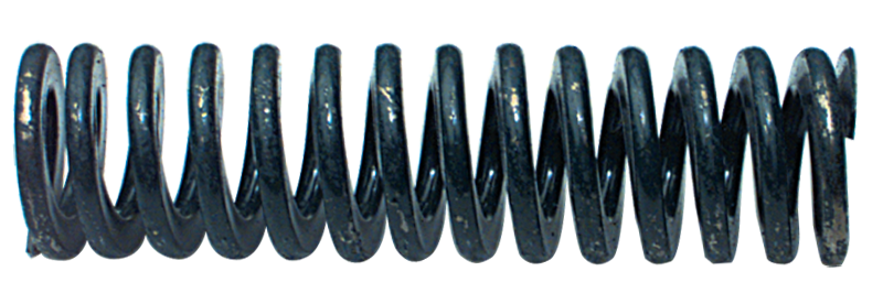 Die Spring - 7/16 x 7/32'' Wire Size, Fits Over Hole Size (2''), Fits Over Stud Size (1''), Solid Height (4-1/8'') - Makers Industrial Supply