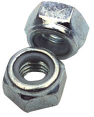 M16-2.0 - Zinc / Bright - Nylon Insert Stop Nut - Makers Industrial Supply