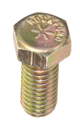 5/16-18 x 4-1/2 - Zinc / Yellow Plated Heat Treated Alloy Steel - Cap Screws - Hex - Makers Industrial Supply