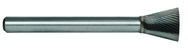 1/4 EdgeHog Back Taper Carbide Bur SN-1 Standard Alt Diamond (Double) - Makers Industrial Supply