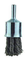 1" Diameter - 1/4" Shank - .006 Wire - End Brush - Makers Industrial Supply