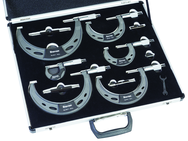 #ST444.1CXRLZ   0 - 6" / 0-150mm .0001 Graduation Micrometer Set - Makers Industrial Supply