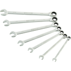 STEELMAN PRO 7-Piece Standard 144-Tooth Ratcheting Wrench Set - Makers Industrial Supply