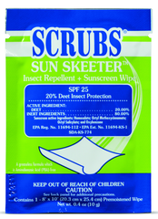 SUN SKEETERâ„¢ Insect Repellent & Sunscreen Wipes - PackageÂ of 100 - Makers Industrial Supply